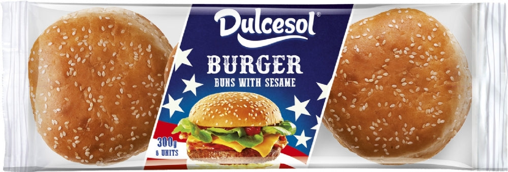 Dulcesol Burger Buns With Sesame 6Pack
