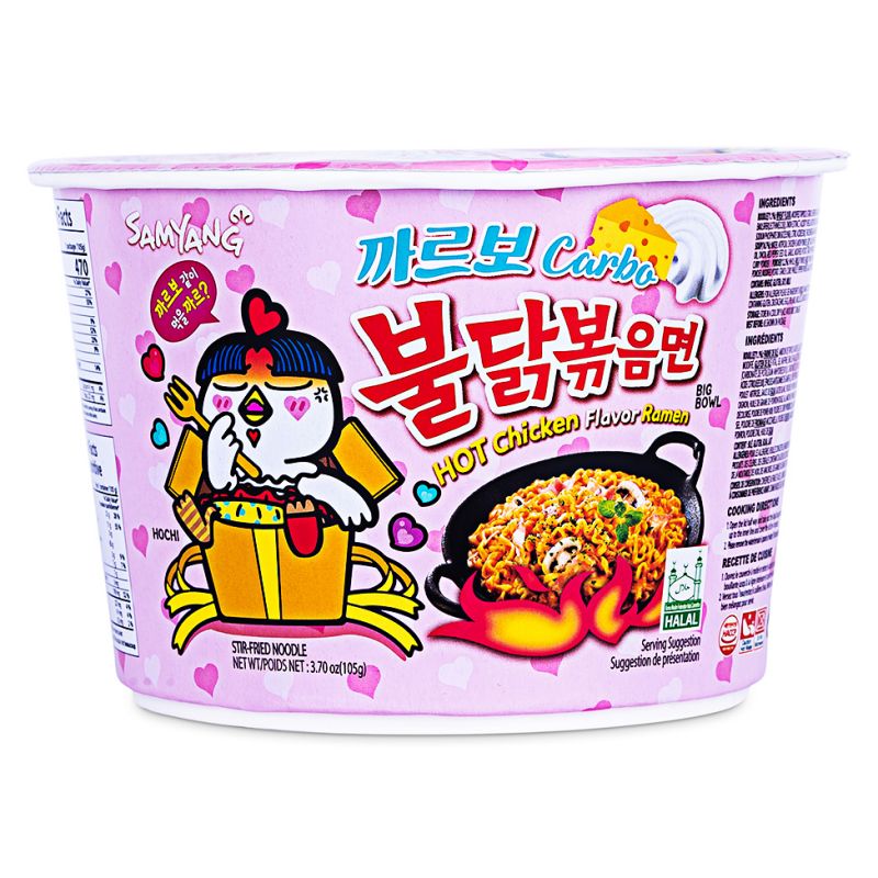 SamYang Buldak Hot Chicken Carbonara Ramen Big Bowl (105g)