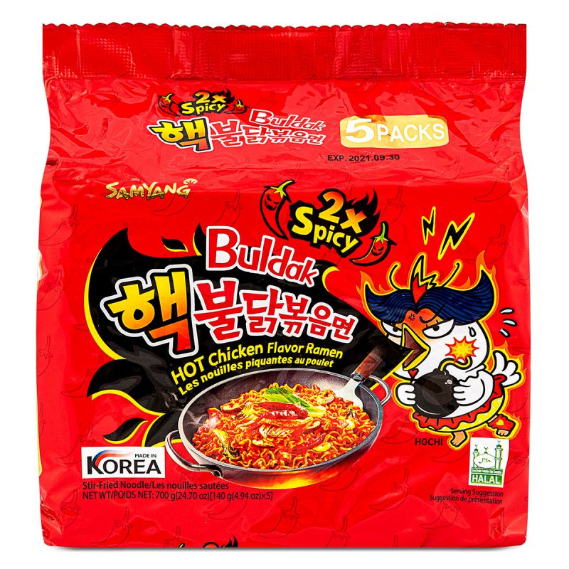 SamYang Hot Chicken Flavor Ramen (2xSpicy) 5x140g