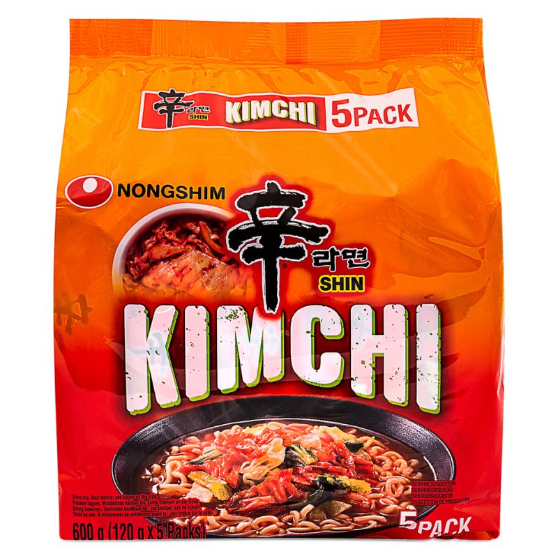 Nong Shim Shin Kimchi Ramyun Noodles 5x120g