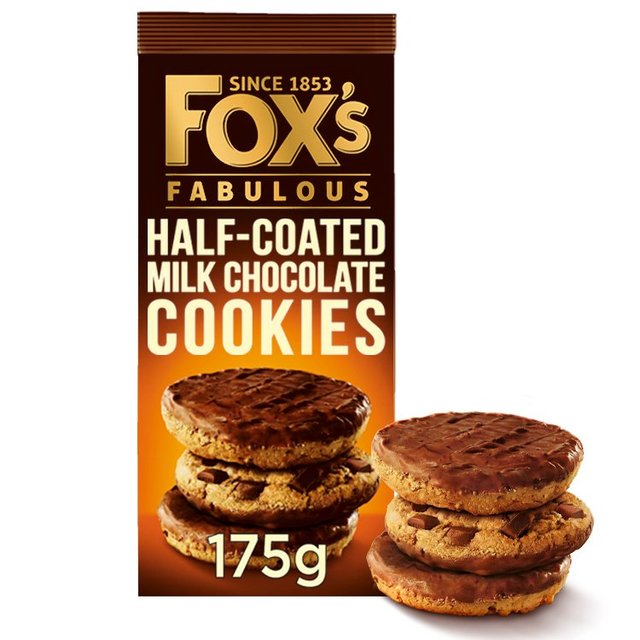 FOX's Half-Coated Milk Chocolate Cookies 175g