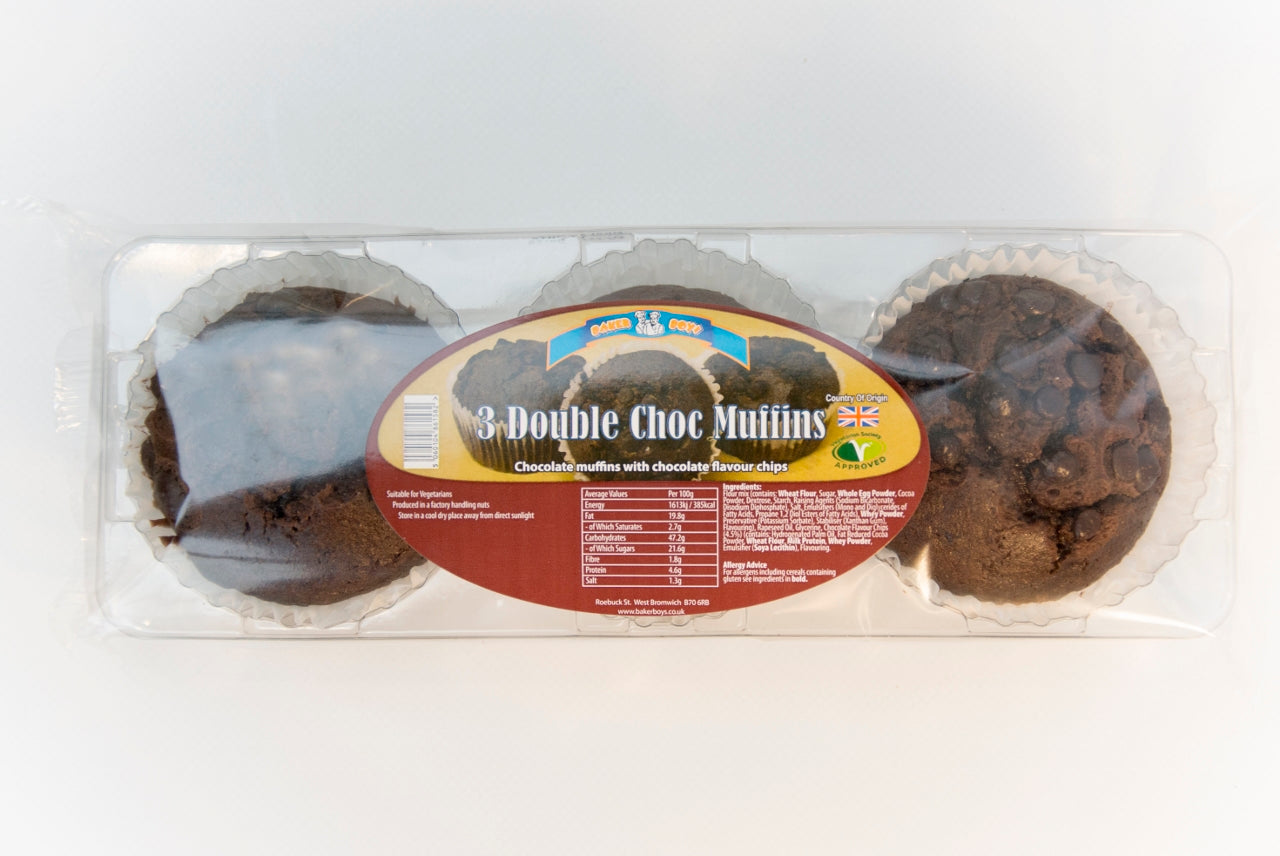 Double Chocolate 3pk Muffin