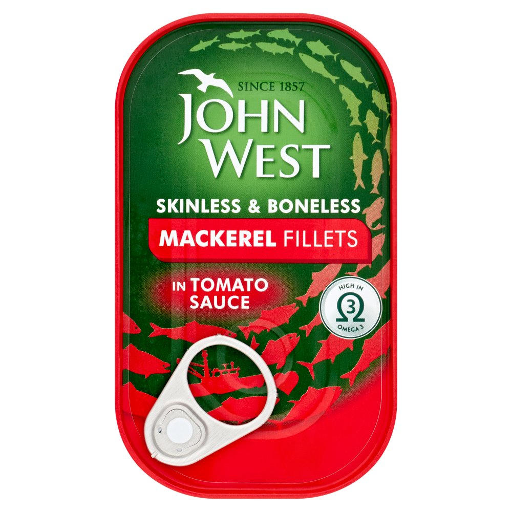 John West Mackerel Fillets In Tomato Sauce 125g