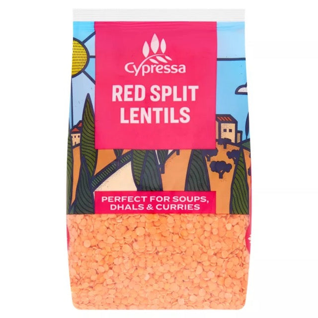 Cypressa Red Split Lentils (500g)