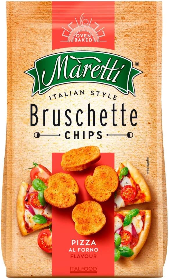 Maretti Bruschette Pizza Chips & Oven Baked Bread Snack 70g