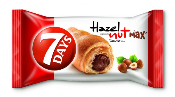 7 days Single Filled Croissant Hazelnut