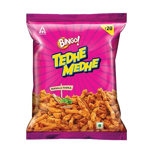 bingo tedhe medhe masala tadka indian chips