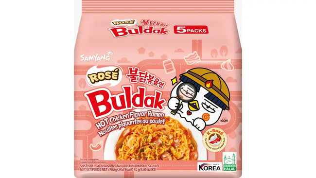 SamYang Buldak Rose Hot Chicken Ramen Flavor 700g