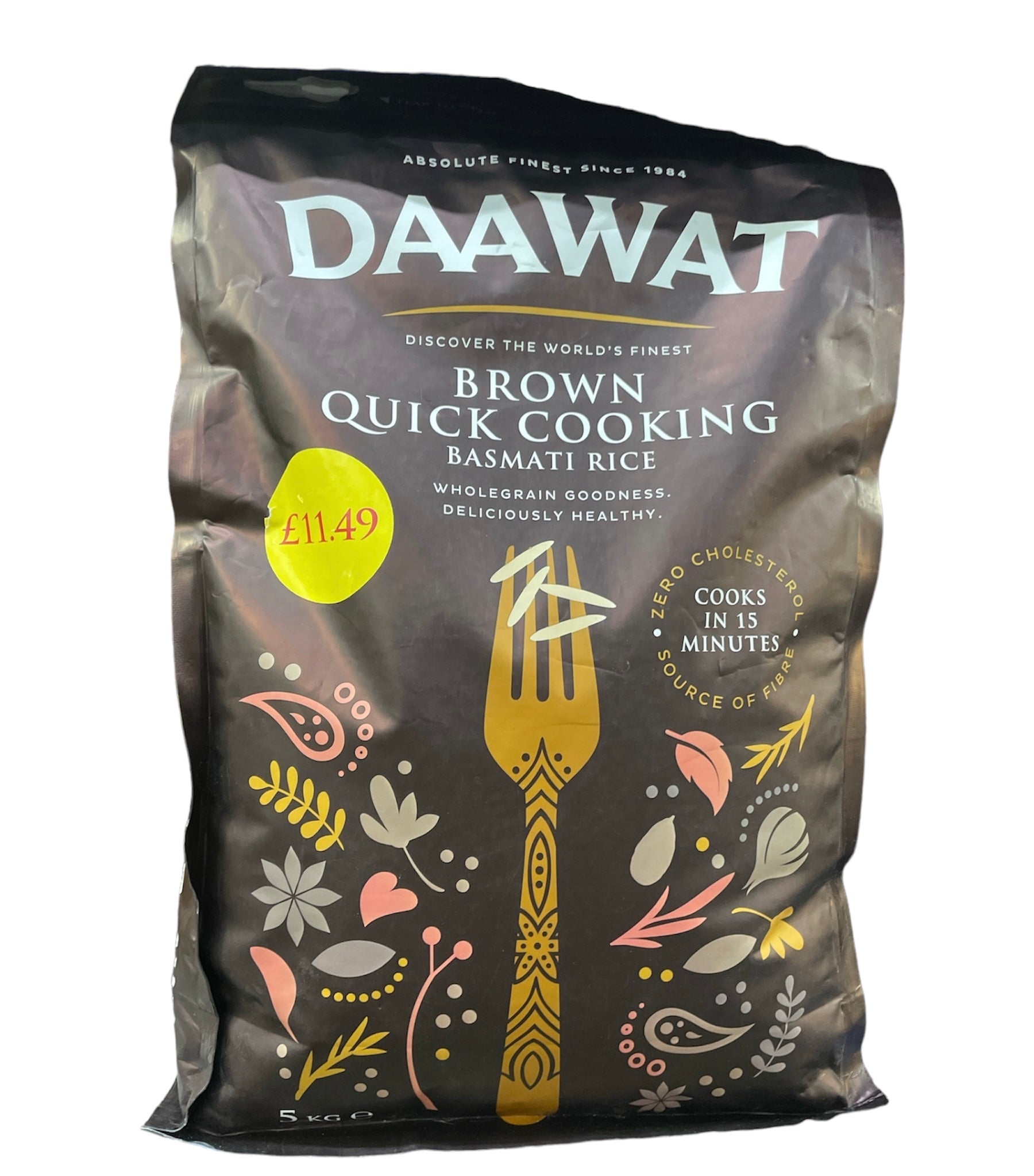 Daawat Brown Quick Cooking Rice 5kg