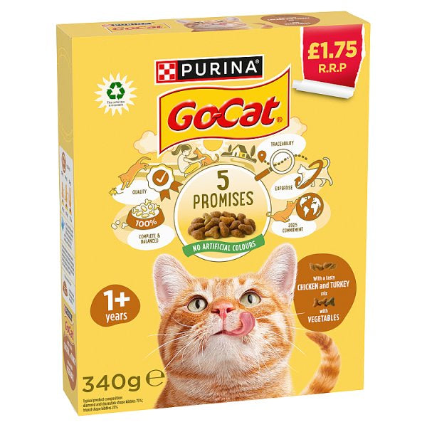 Go Cat Chicken & Turkey 340g