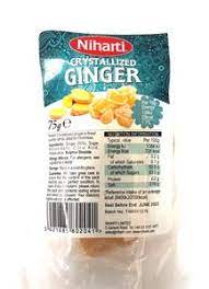 Niharti Crystalized Ginger 75g