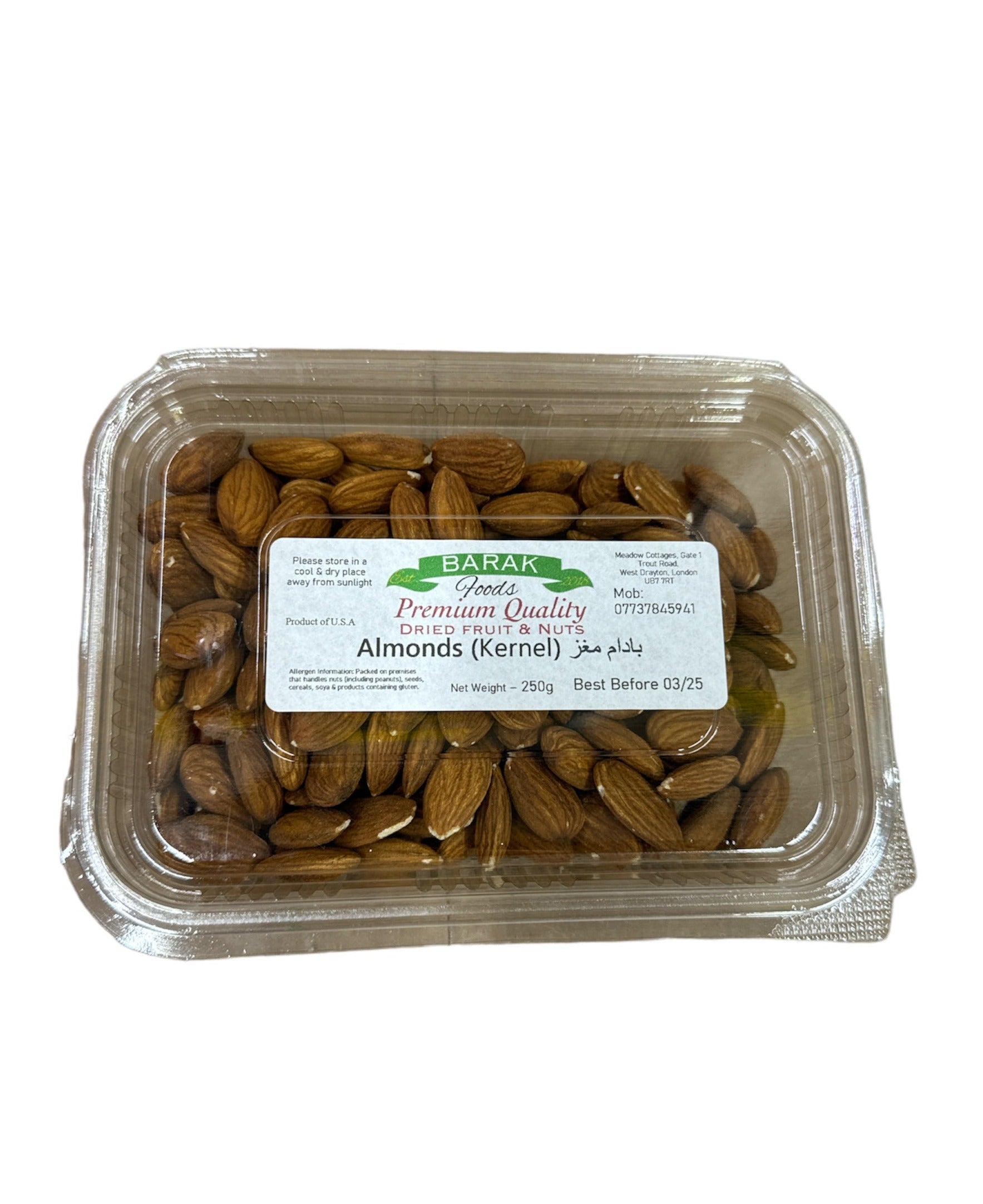 Barak Foods Almonds 250g