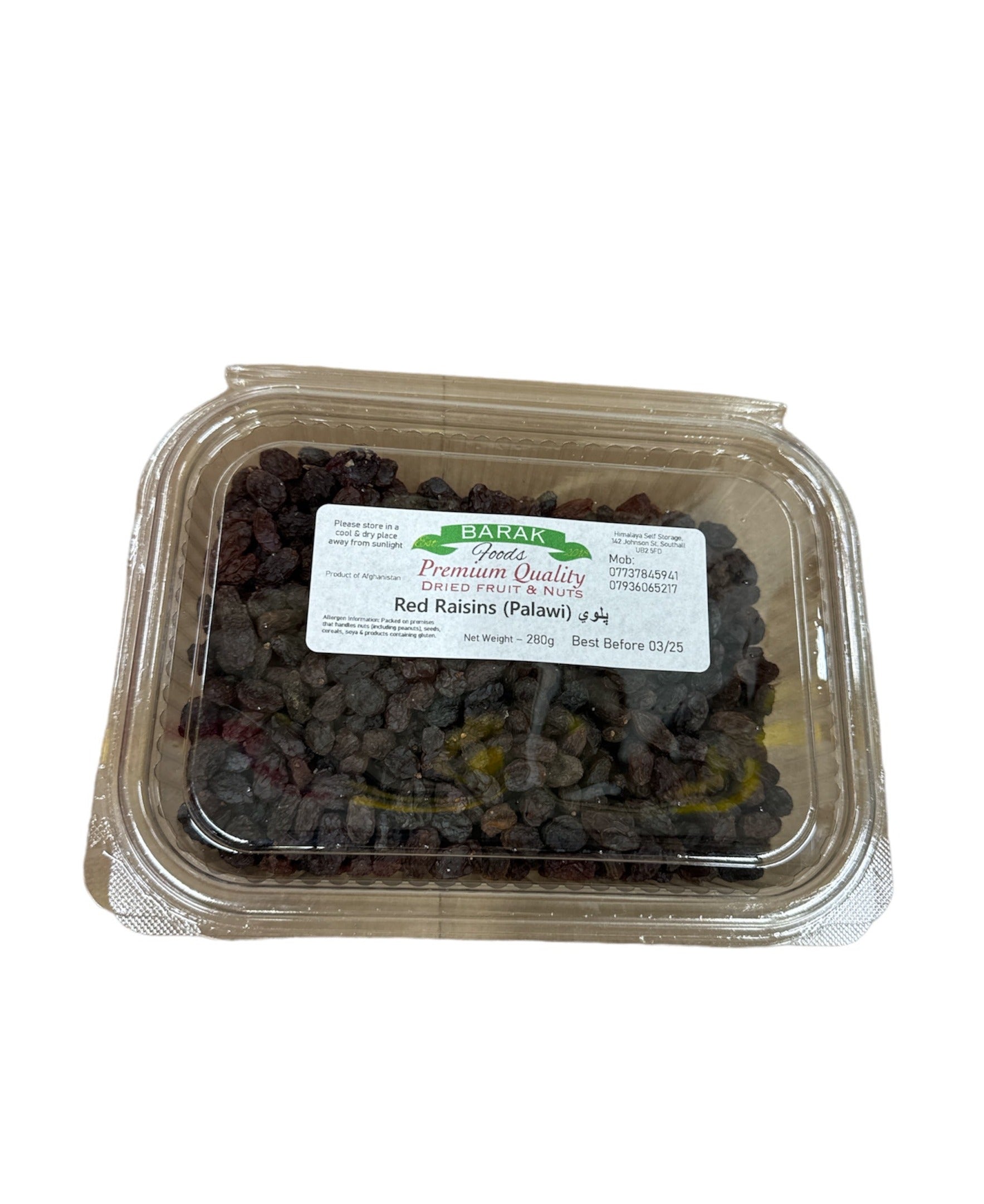 Barak Foods Red Raisins 280g