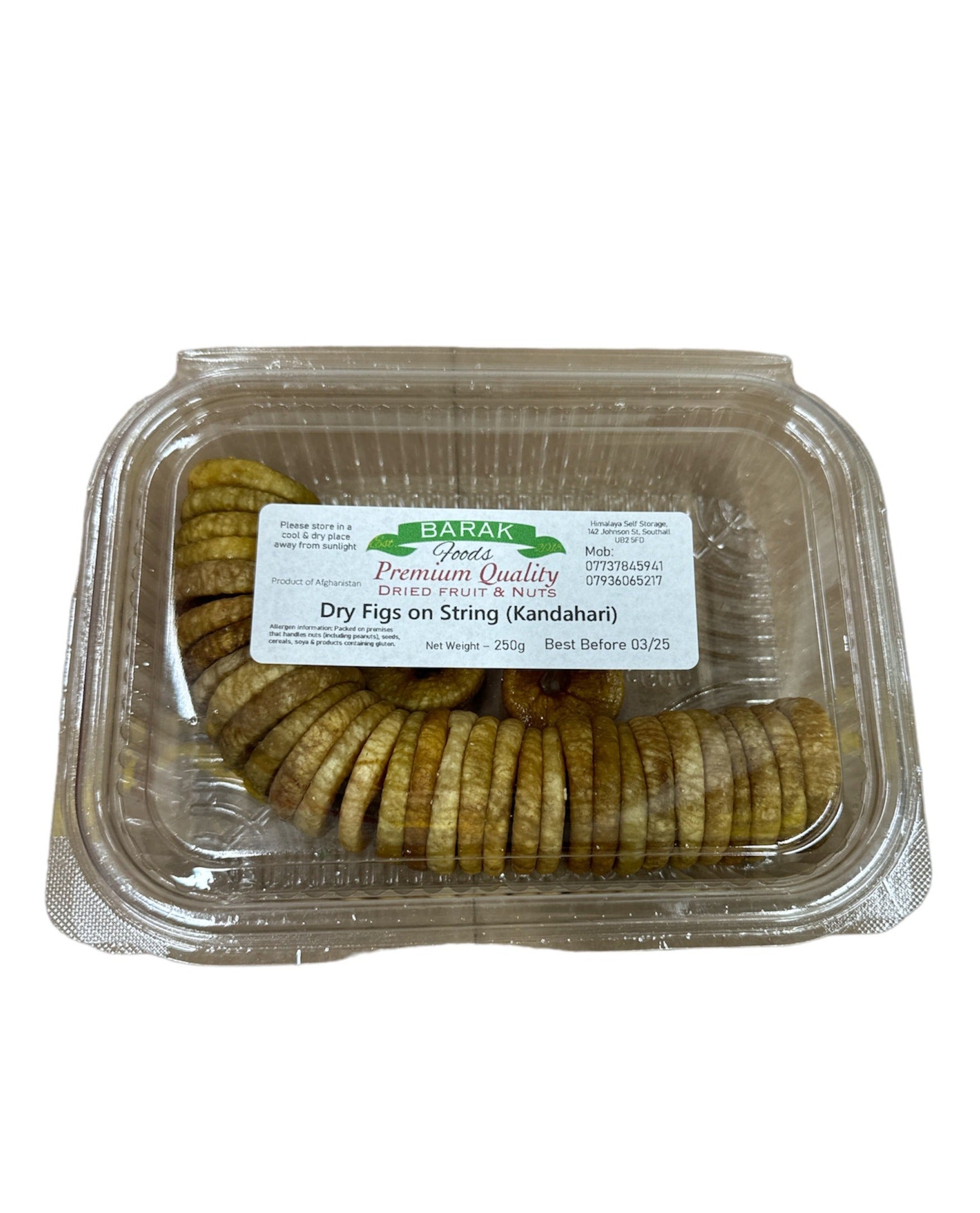 Barak Foods Dry Figs On String 250g