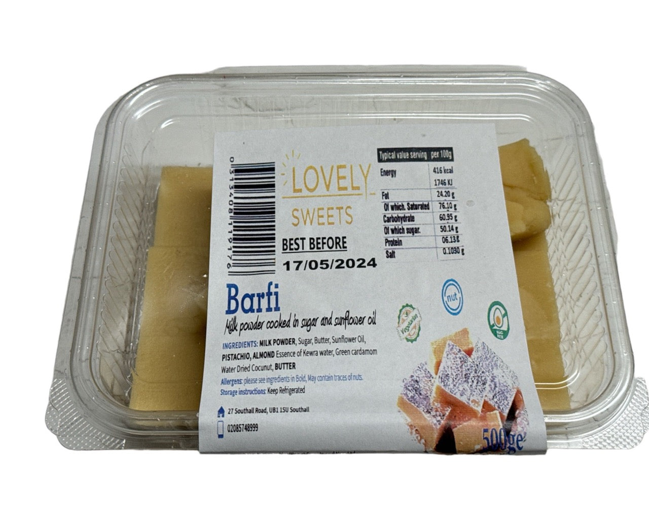 Lovely Sweets Barfi 500g