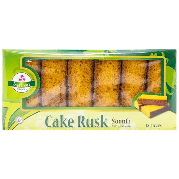 Saffron Soonfi Cake Rusk 18pc