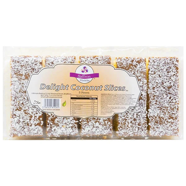 Saffron Coconut Slices 180g