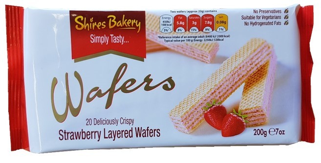 Shire Bakery Wafers Strawberry