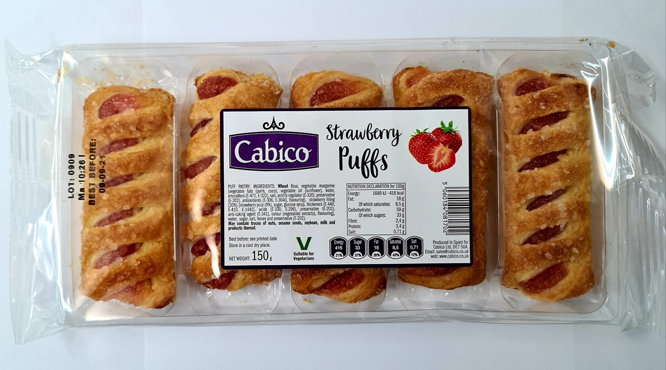 Cabico Strawberry Puffs