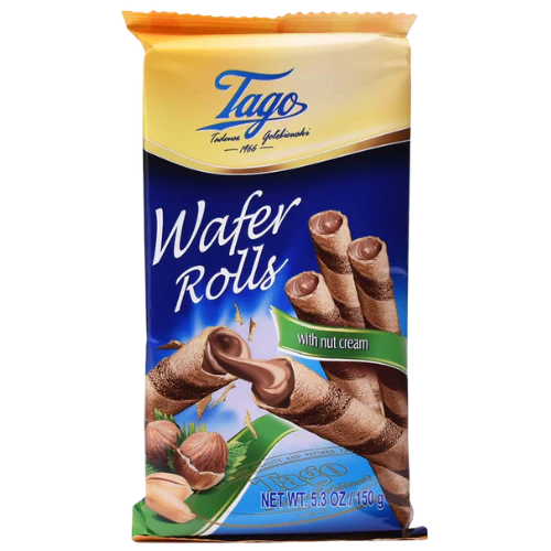 Tago wafer rolls (hazelnut) 150 Grams