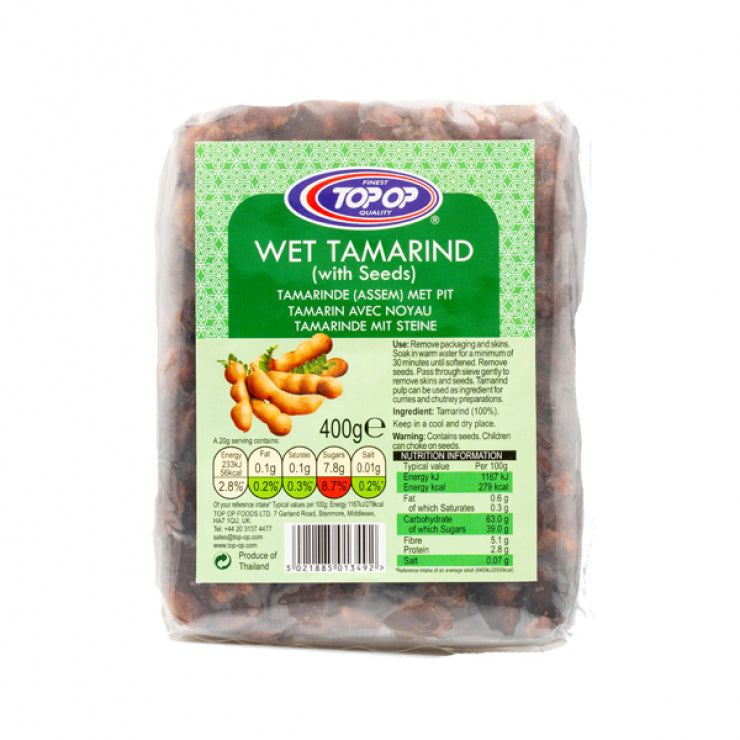 Top Op Wet Tamarind With Seeds 400g