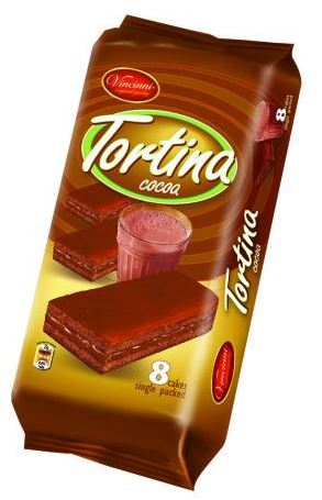 Tortina Chocolate Cake Bars 200g