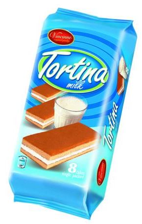 Vincinni Tortina Milk Cake Bars 200g