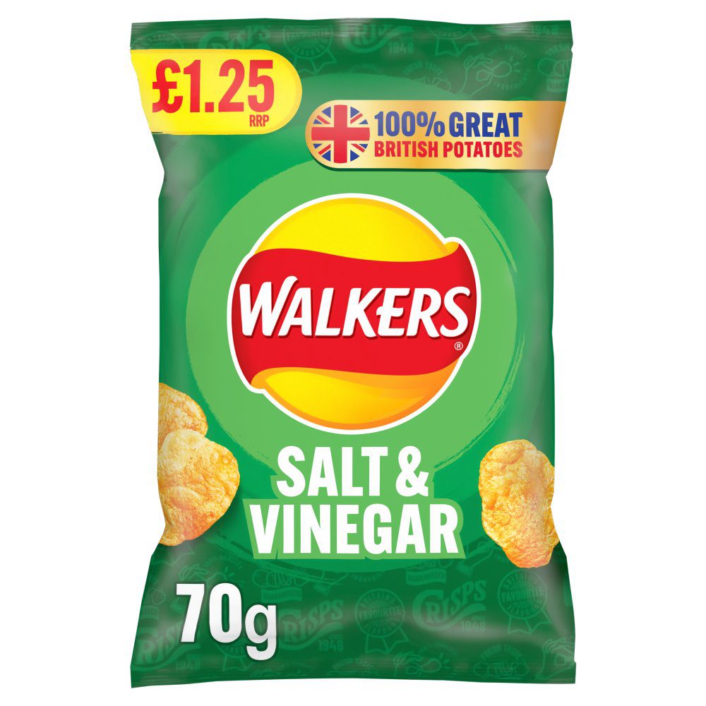 Walkers Salt & Vinegar 70g