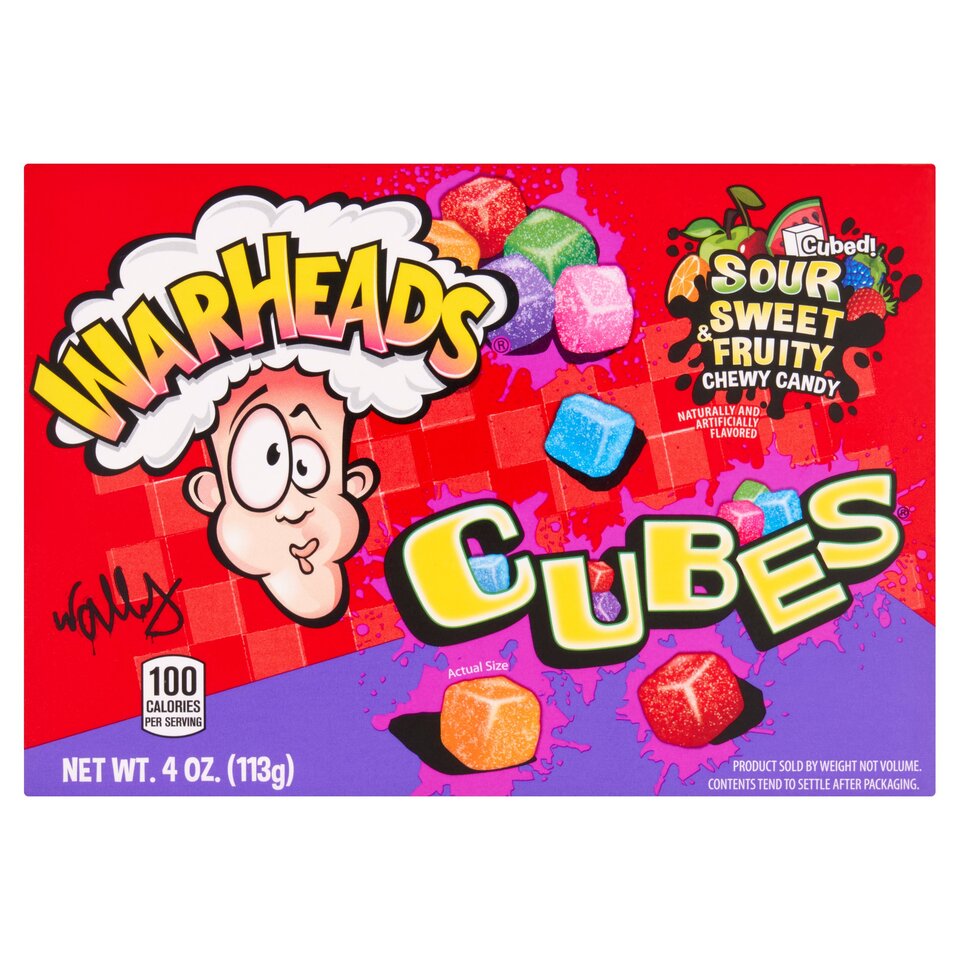 Warheads Sour & Sweet Cubes 113g