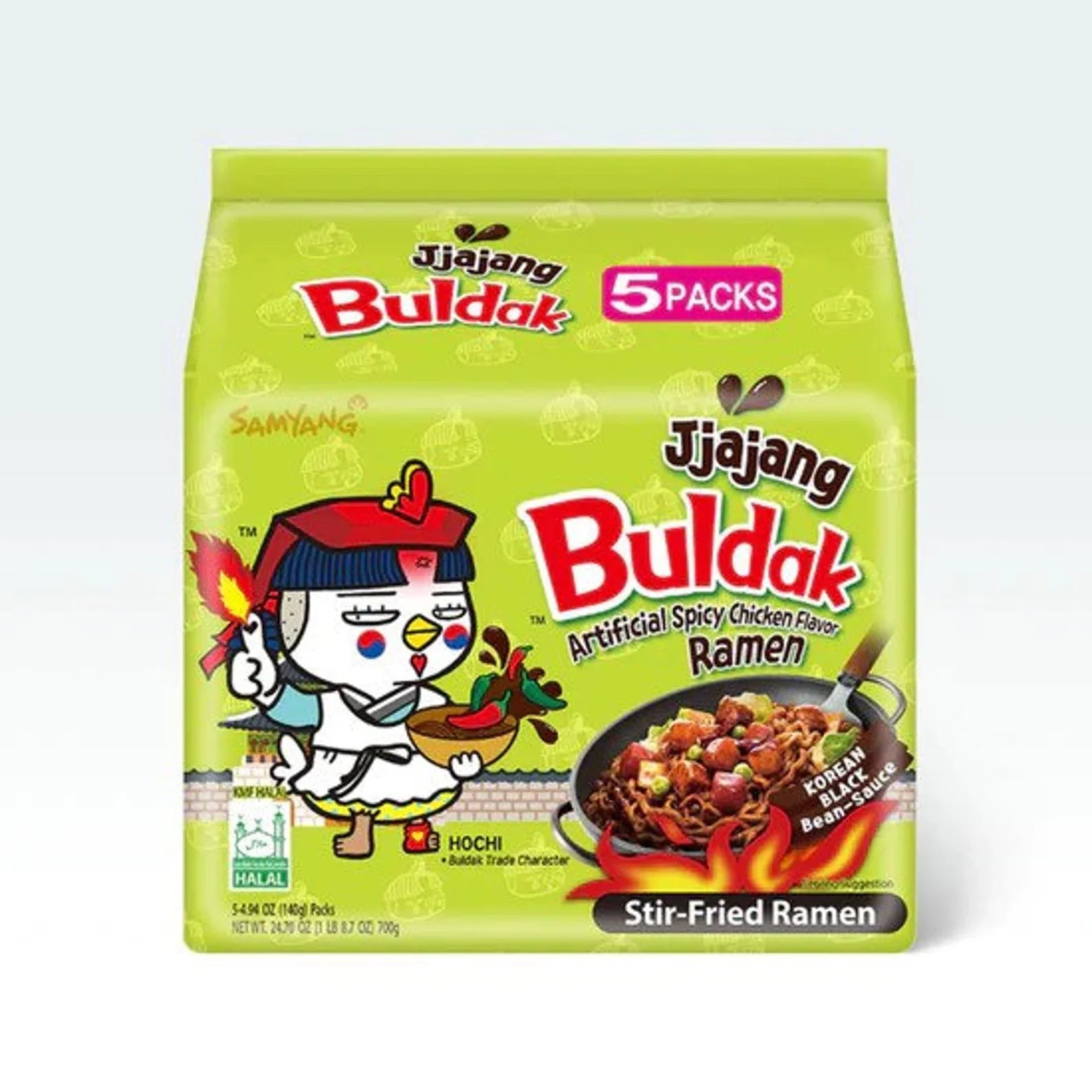 SamYang Buldak Ramen Jjajang Flavor 5x140g