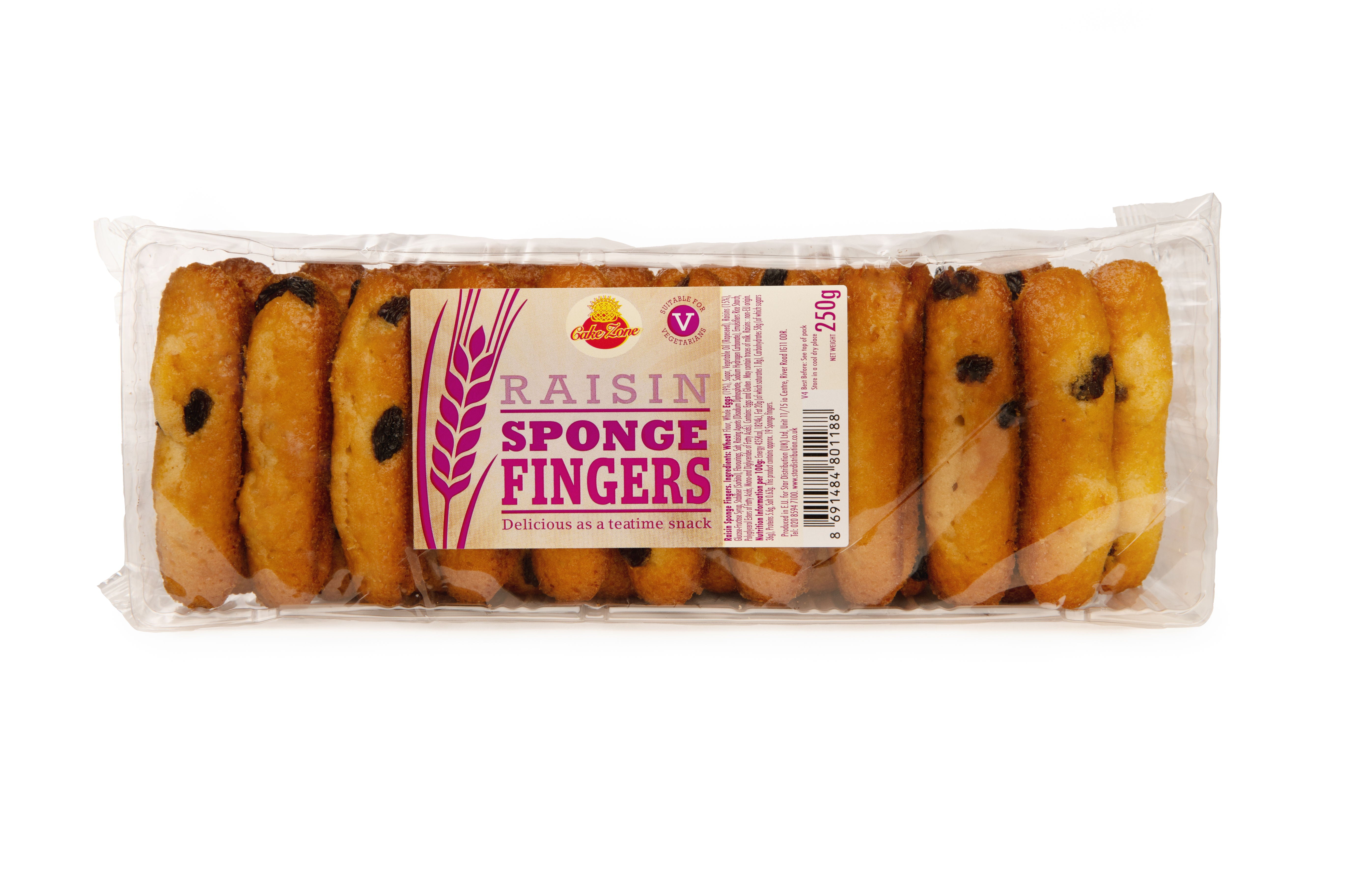 Sponge Fingers 250g Raisin