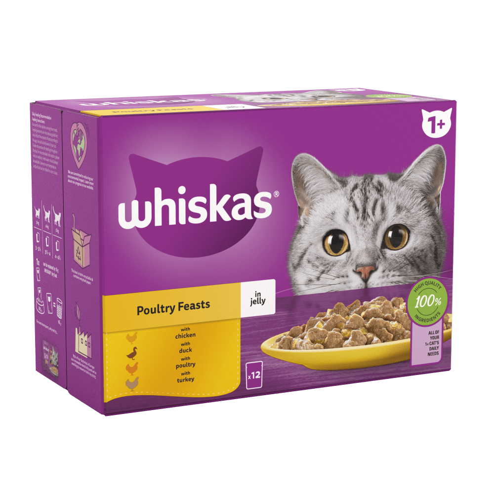 Whiskas Duo Poultry Feasts In Jelly 12x