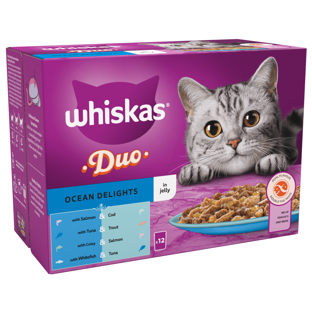 Whiskas Duo Ocean Delights In Jelly 12x