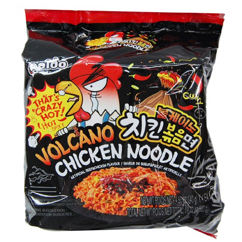 Paldo Volcano  chicken Noodles 4x140g