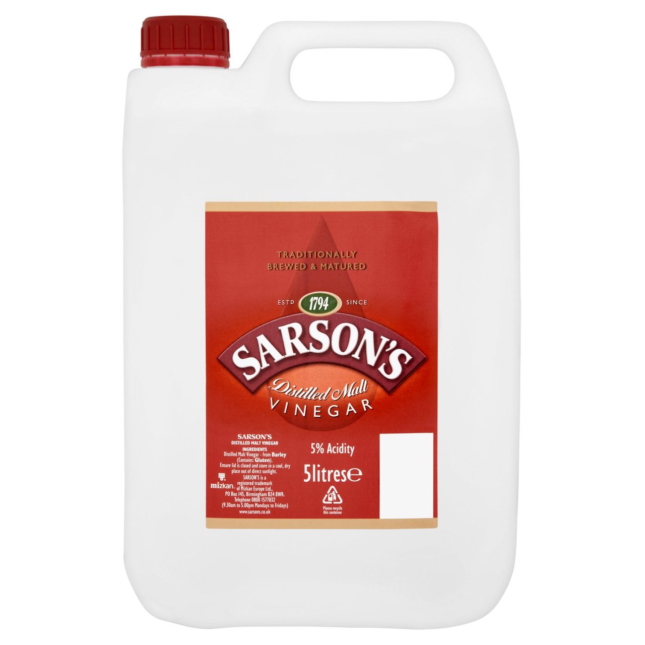 Sarson's Distilled Malt Vinegar White