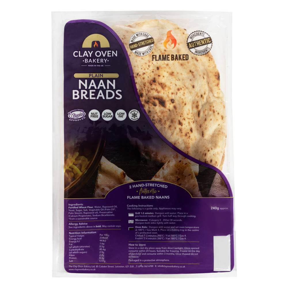 Plain Naan Bread 2pack