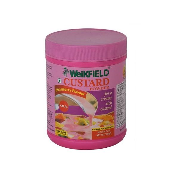 WeiKFiELD Custard Strawberry Flavoured 300g