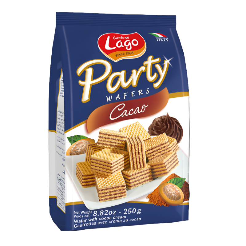 Lago Party Wafers Cocoa 250g