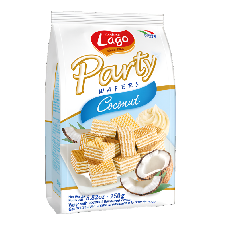 Lago Party Wafers Coconut 250g