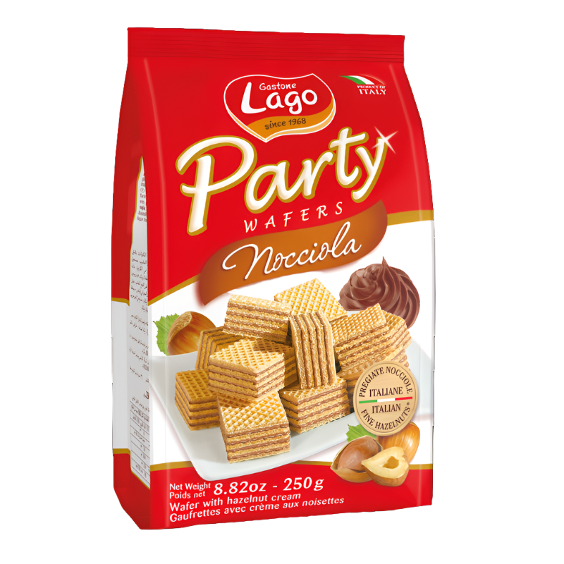 Lago Party Wafers Hazelnut 250g